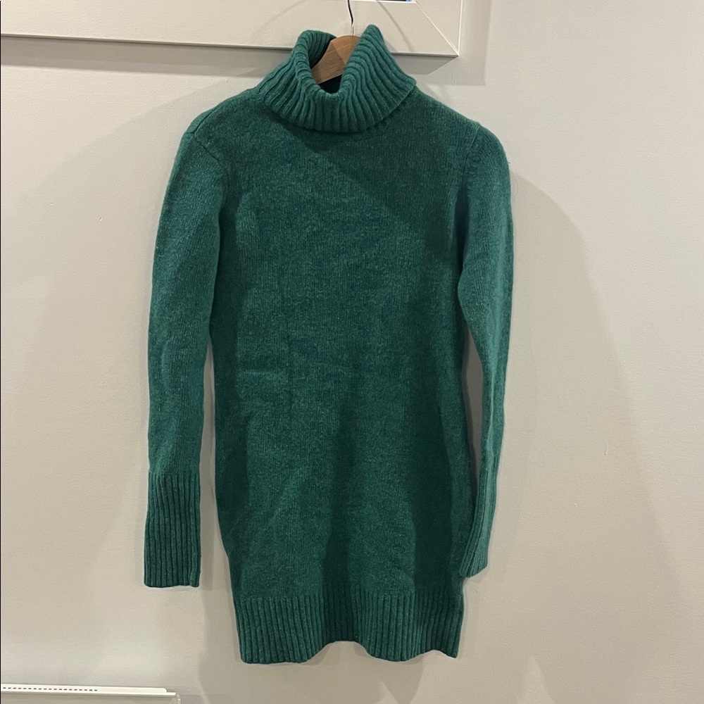 Luxury wool turtleneck dress made in Japan